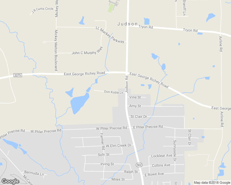 map of restaurants, bars, coffee shops, grocery stores, and more near 198 Don Koble Lane in Longview