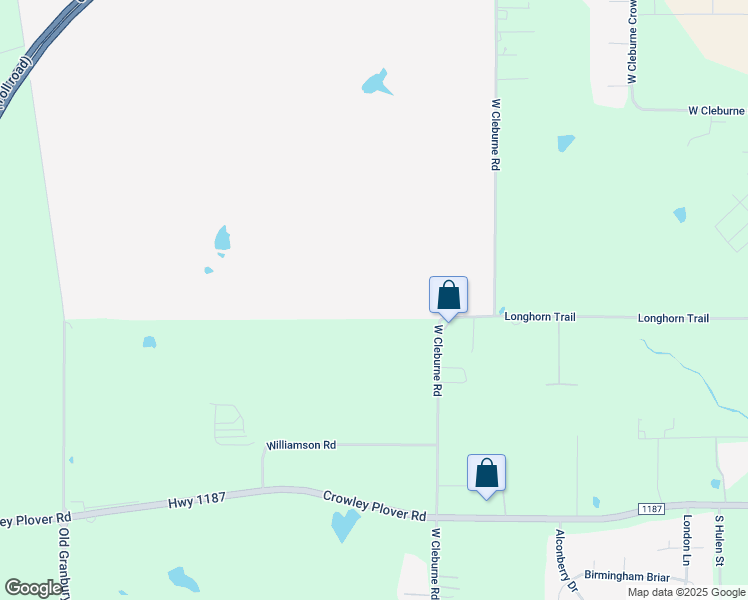 map of restaurants, bars, coffee shops, grocery stores, and more near 200 West Cleburne Road in Crowley