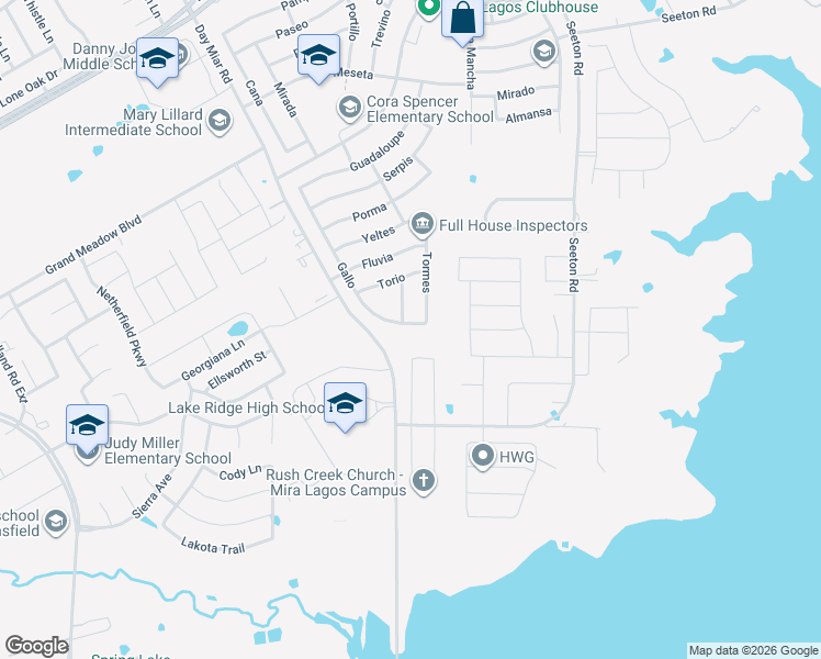 map of restaurants, bars, coffee shops, grocery stores, and more near 7479 Gallo in Grand Prairie