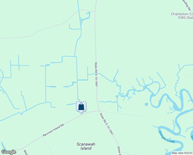 map of restaurants, bars, coffee shops, grocery stores, and more near Laurel Hill Road in Edisto Island