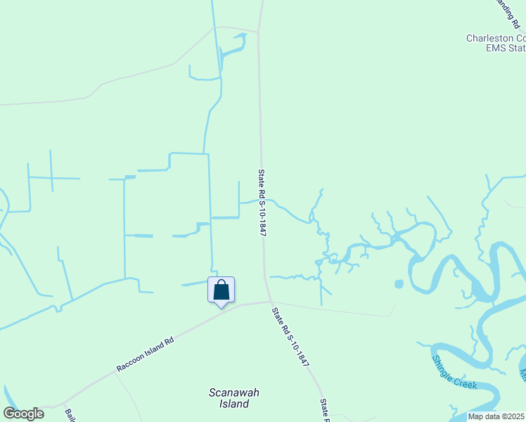 map of restaurants, bars, coffee shops, grocery stores, and more near Laurel Hill Road in Edisto Island
