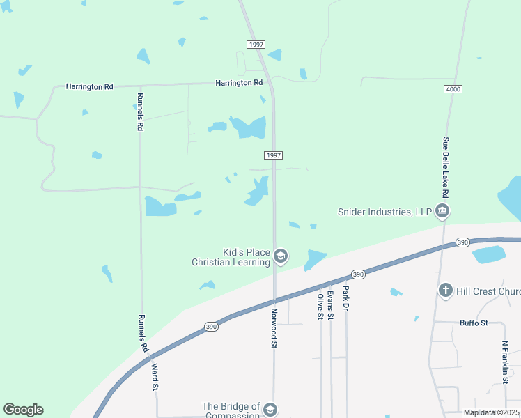 map of restaurants, bars, coffee shops, grocery stores, and more near 3315 Farm to Market Road 1997 in Marshall