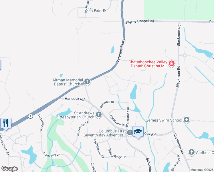 map of restaurants, bars, coffee shops, grocery stores, and more near 8729 Palazzo Place in Columbus