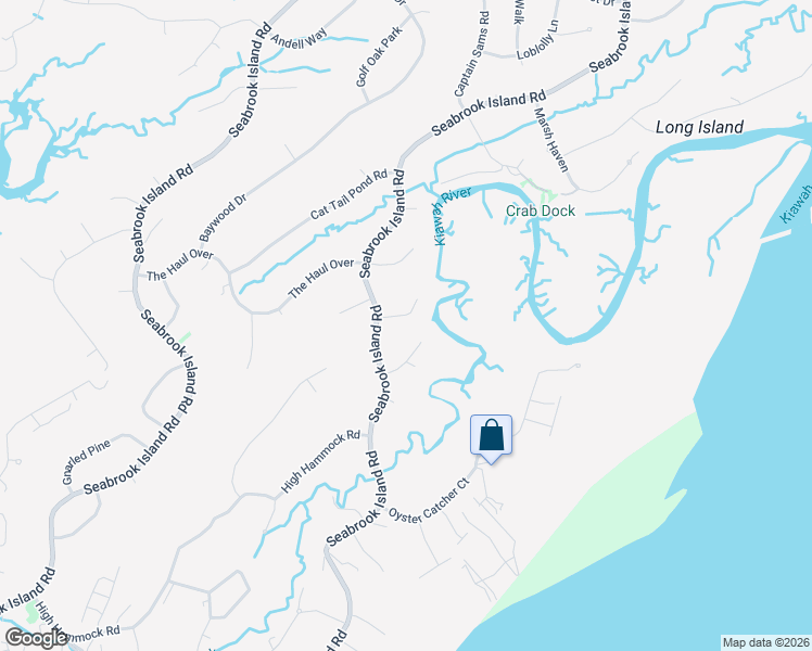 map of restaurants, bars, coffee shops, grocery stores, and more near 3233 Middle Dam in Johns Island
