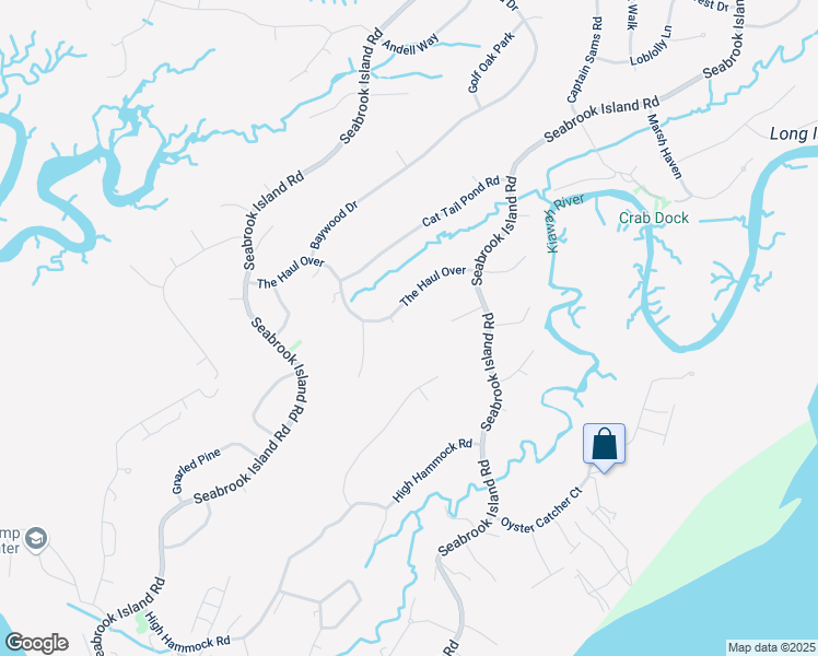 map of restaurants, bars, coffee shops, grocery stores, and more near 2465 The Haul Over in Johns Island