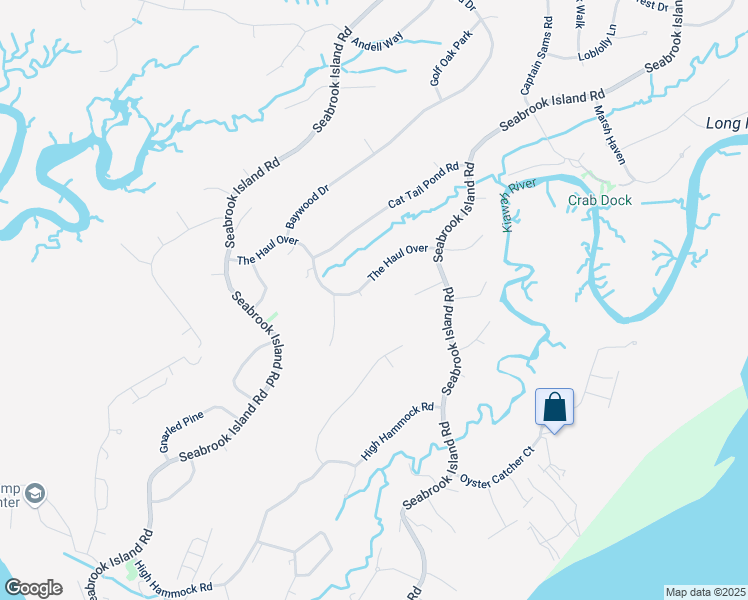 map of restaurants, bars, coffee shops, grocery stores, and more near 2465 The Haul Over in Johns Island