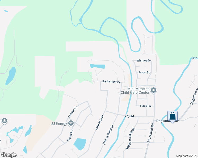 map of restaurants, bars, coffee shops, grocery stores, and more near 5997 Parliament Drive in Bossier City