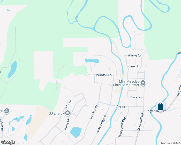 map of restaurants, bars, coffee shops, grocery stores, and more near 5997 Parliament Drive in Bossier City