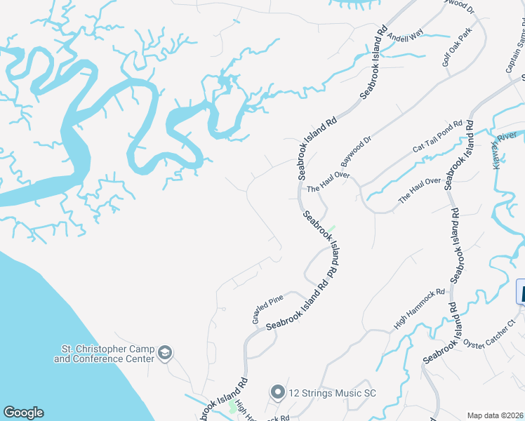 map of restaurants, bars, coffee shops, grocery stores, and more near 3211 Privateer Creek Road in Johns Island
