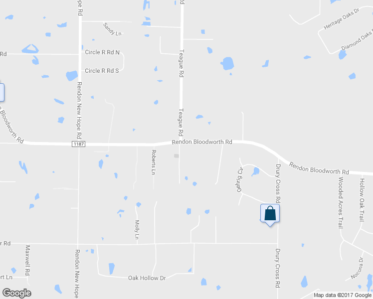 map of restaurants, bars, coffee shops, grocery stores, and more near 6380 Rendon Bloodworth Road in Fort Worth