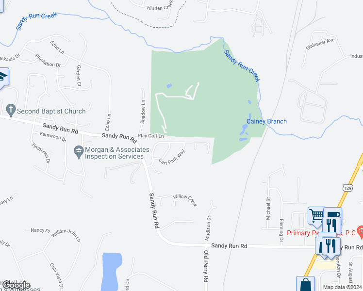 map of restaurants, bars, coffee shops, grocery stores, and more near 408 Links View Drive in Bonaire