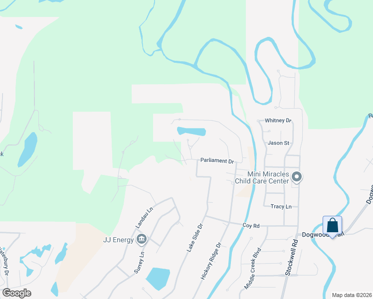 map of restaurants, bars, coffee shops, grocery stores, and more near 2405 Abbey Road in Bossier City