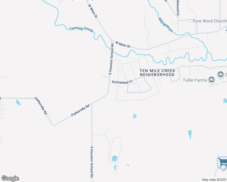 map of restaurants, bars, coffee shops, grocery stores, and more near 322 South Houston School Road in Lancaster