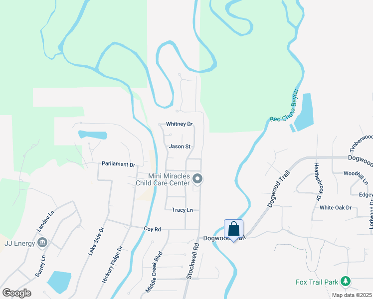 map of restaurants, bars, coffee shops, grocery stores, and more near 6014 Jason Street in Bossier City