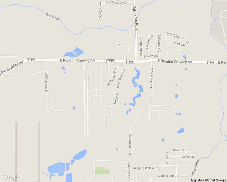 map of restaurants, bars, coffee shops, grocery stores, and more near 1301 Pepperfield Court in Burleson