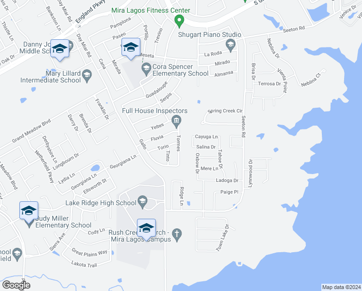 map of restaurants, bars, coffee shops, grocery stores, and more near 7456 Tormes in Grand Prairie