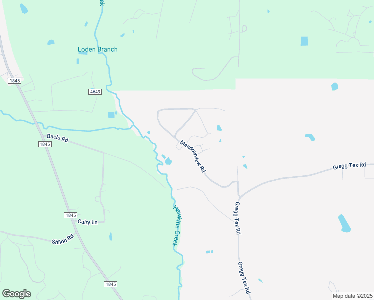 map of restaurants, bars, coffee shops, grocery stores, and more near 201 Meadowview Road in Longview