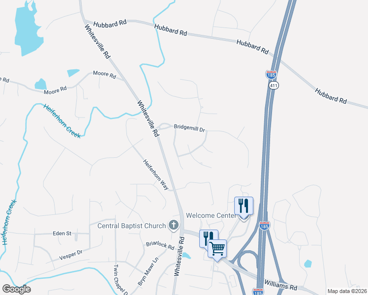 map of restaurants, bars, coffee shops, grocery stores, and more near 7005 Imperial Way in Columbus