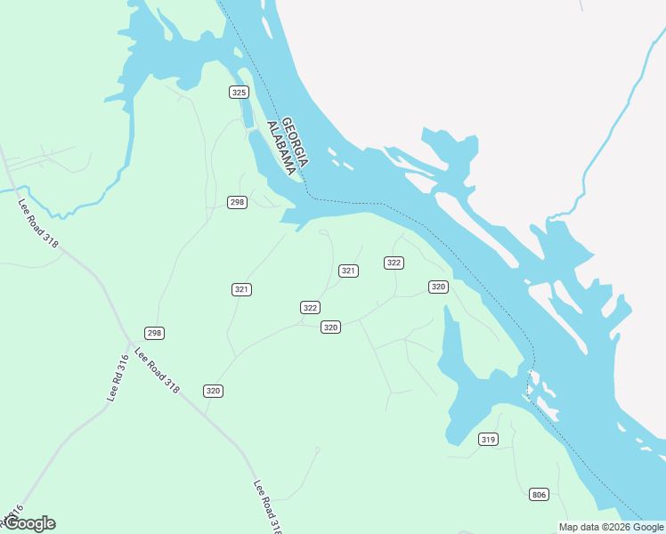 map of restaurants, bars, coffee shops, grocery stores, and more near 308 Lee Road in Smiths Station