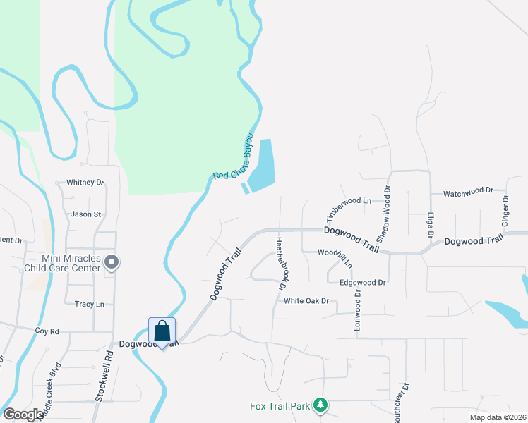 map of restaurants, bars, coffee shops, grocery stores, and more near 3411 Heatherbrook Drive in Haughton