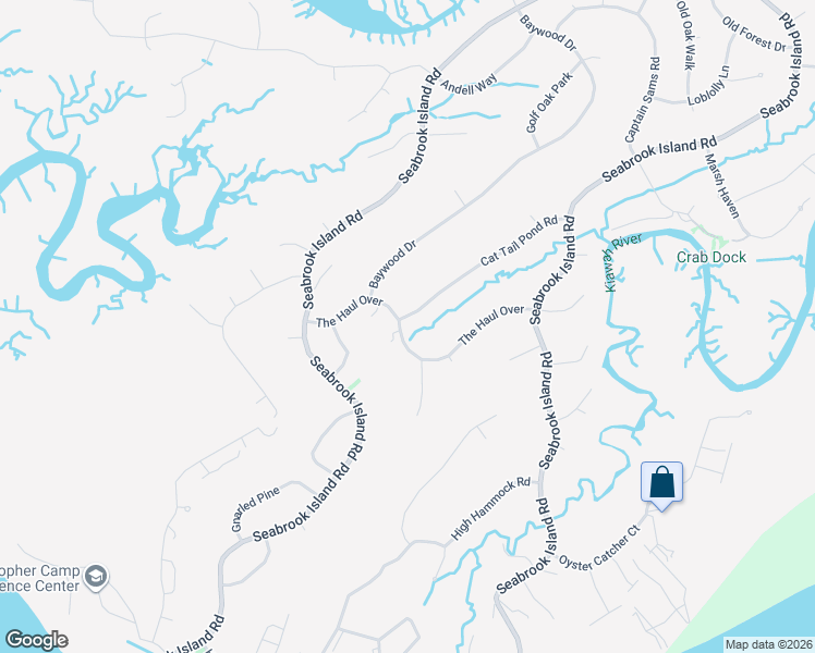 map of restaurants, bars, coffee shops, grocery stores, and more near 2505 Cat Tail Pond Road in Johns Island