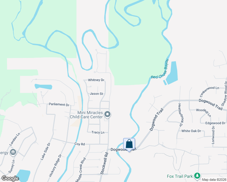 map of restaurants, bars, coffee shops, grocery stores, and more near 3224 Stockwell Road in Bossier City