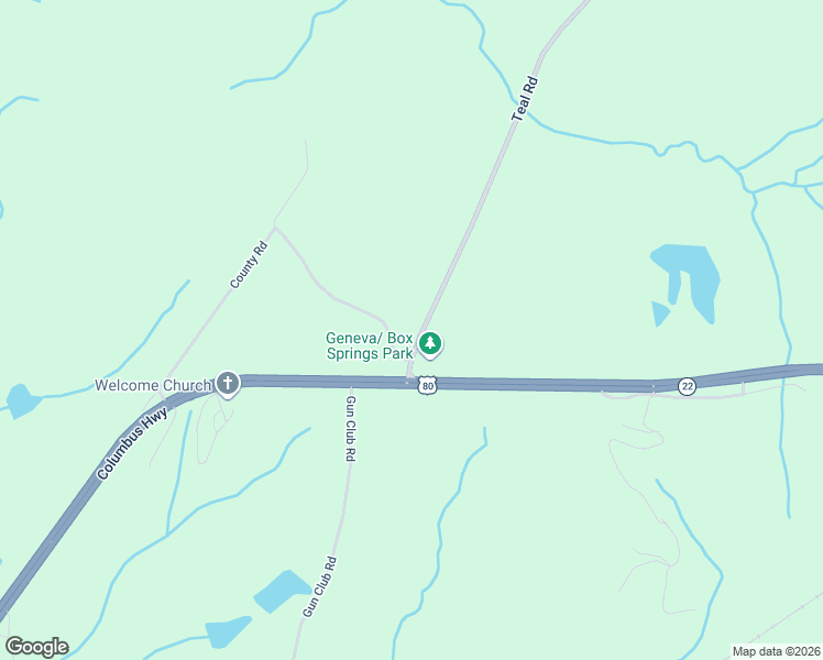 map of restaurants, bars, coffee shops, grocery stores, and more near 95 Teal Road in Box Springs