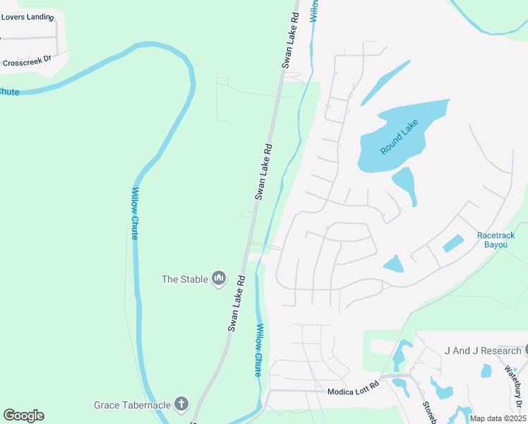 map of restaurants, bars, coffee shops, grocery stores, and more near 2366 Swan Lake Road in Bossier City