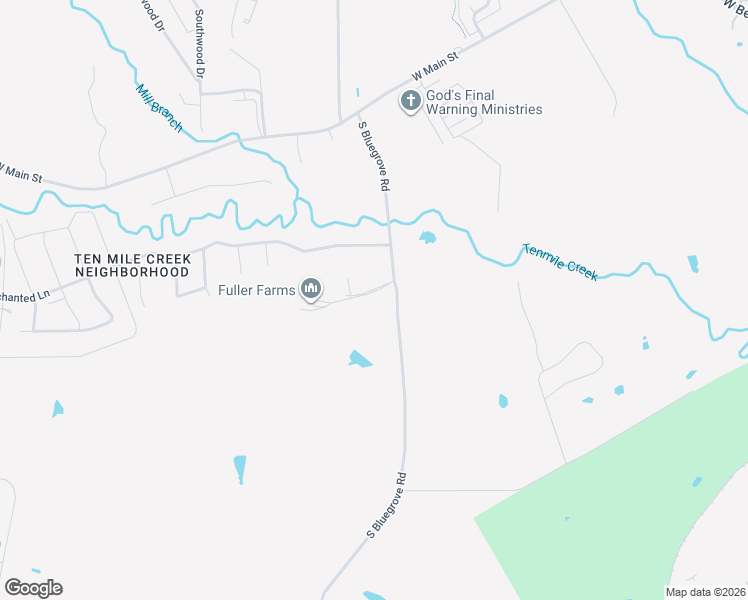 map of restaurants, bars, coffee shops, grocery stores, and more near 505 South Bluegrove Road in Lancaster