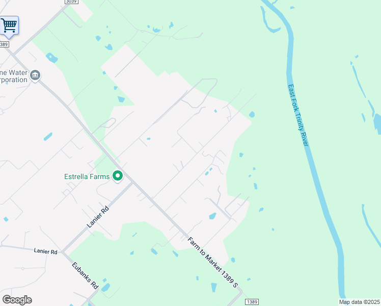 map of restaurants, bars, coffee shops, grocery stores, and more near 167 Pole Bridge Road in Seagoville