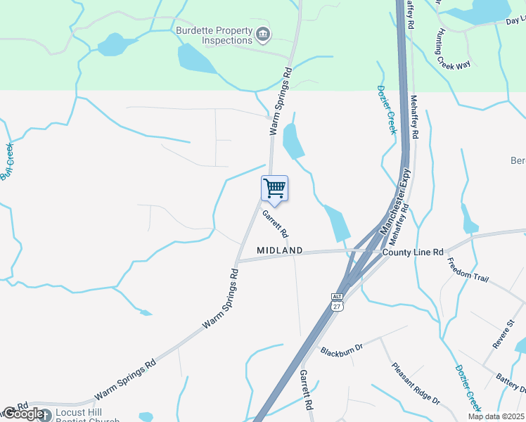 map of restaurants, bars, coffee shops, grocery stores, and more near 9096 Warm Springs Road in Columbus