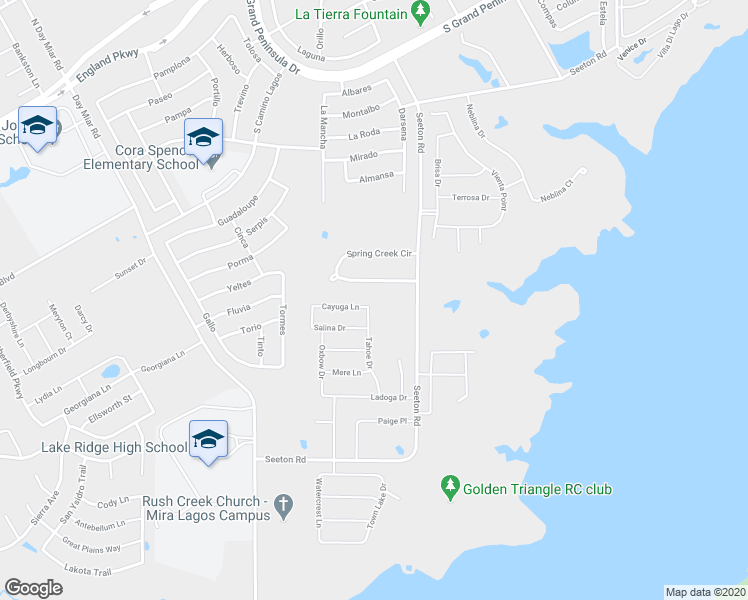 map of restaurants, bars, coffee shops, grocery stores, and more near 7404 Tahoe Drive in Grand Prairie