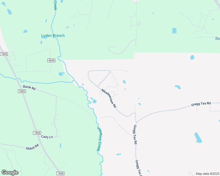 map of restaurants, bars, coffee shops, grocery stores, and more near 201 Meadowview Road in Longview