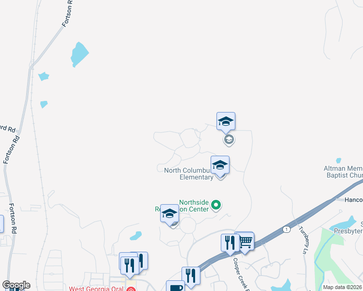 map of restaurants, bars, coffee shops, grocery stores, and more near 2100 Old Guard Road in Columbus