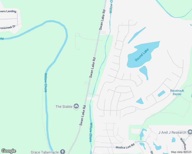 map of restaurants, bars, coffee shops, grocery stores, and more near 2366 Swan Lake Road in Bossier City