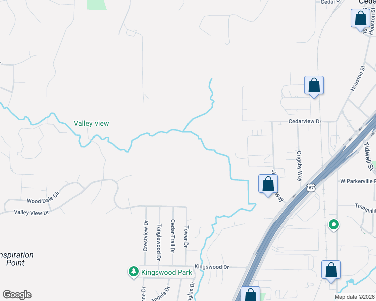 map of restaurants, bars, coffee shops, grocery stores, and more near 37 Pamela Street in Cedar Hill