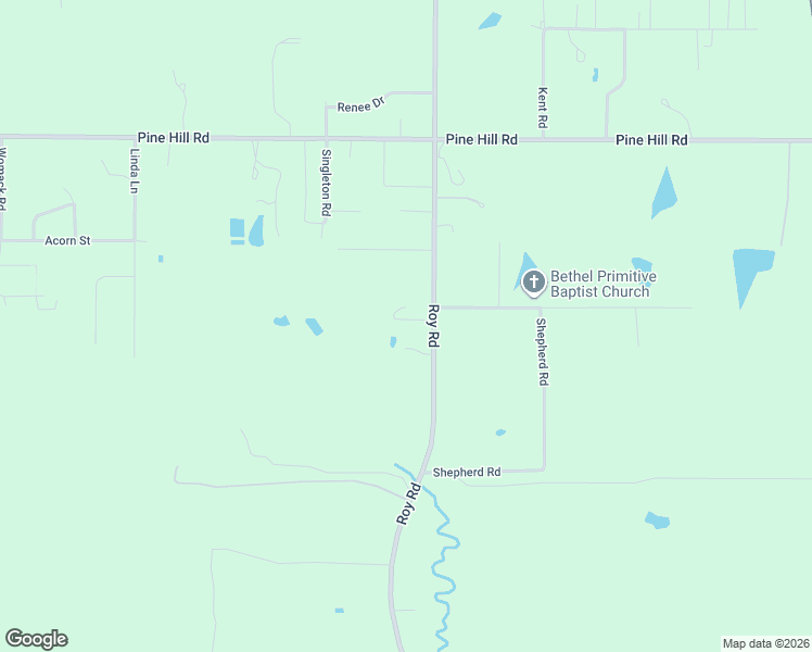 map of restaurants, bars, coffee shops, grocery stores, and more near 3760 Roy Road in Shreveport
