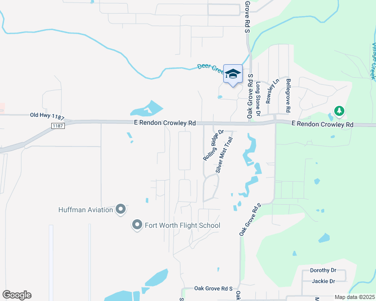 map of restaurants, bars, coffee shops, grocery stores, and more near 12236 Hunters Crossing Lane in Burleson