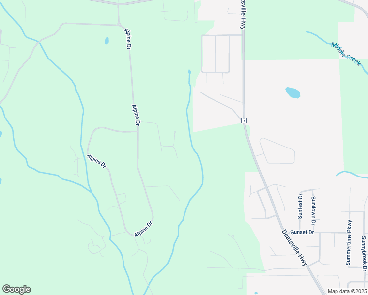 map of restaurants, bars, coffee shops, grocery stores, and more near 1834 Alpine Lane in Deatsville