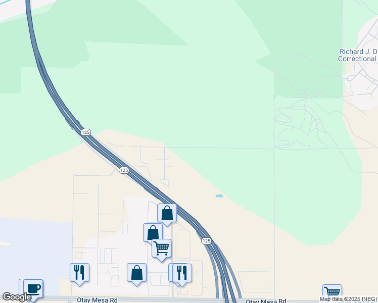 map of restaurants, bars, coffee shops, grocery stores, and more near 8691 Lonestar Road in San Diego