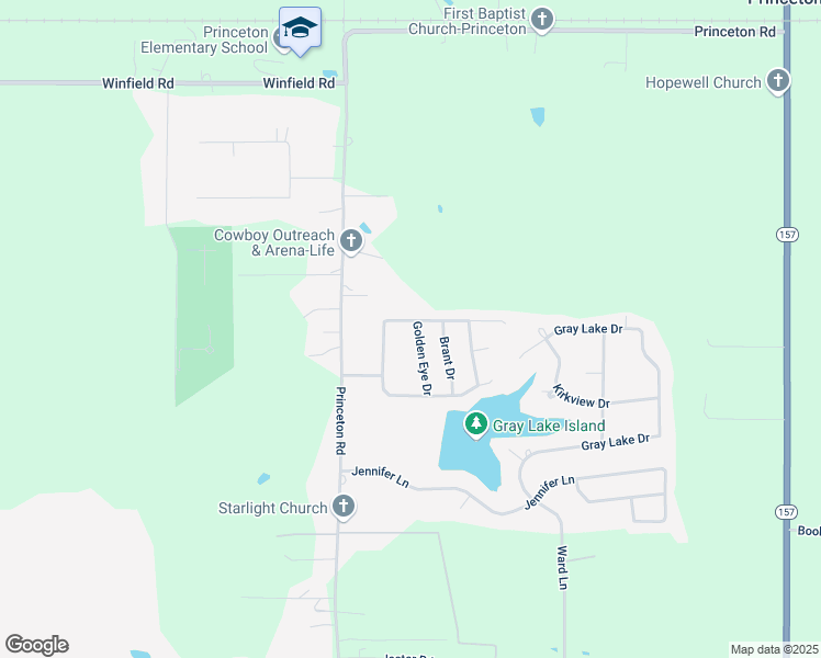 map of restaurants, bars, coffee shops, grocery stores, and more near 400 Golden Eye Drive in Princeton