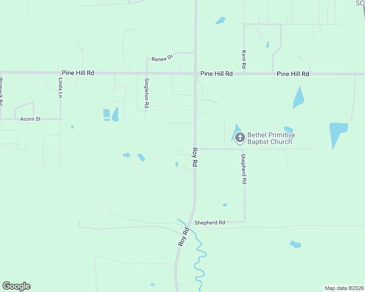 map of restaurants, bars, coffee shops, grocery stores, and more near 3760 Roy Road in Shreveport