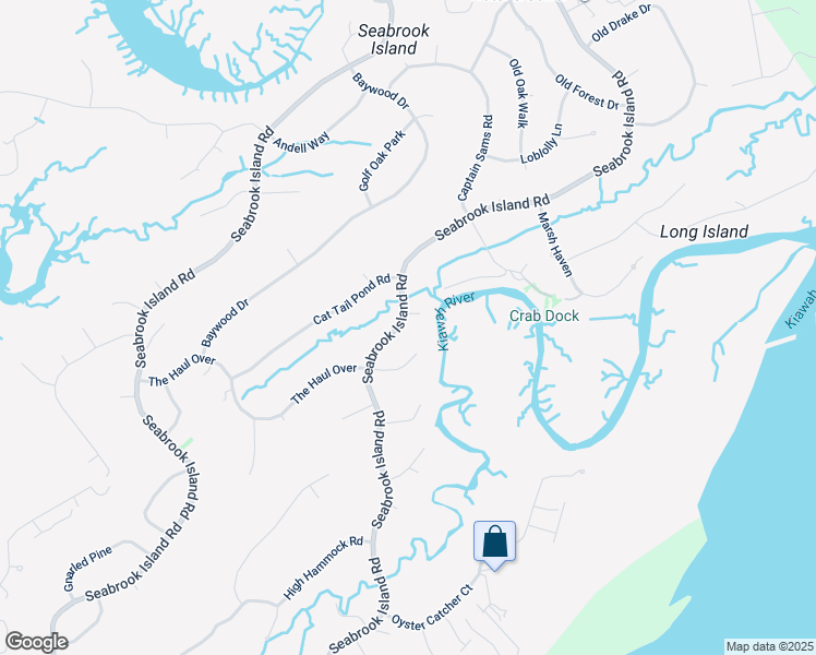 map of restaurants, bars, coffee shops, grocery stores, and more near 3112 Seabrook Island Road in Johns Island