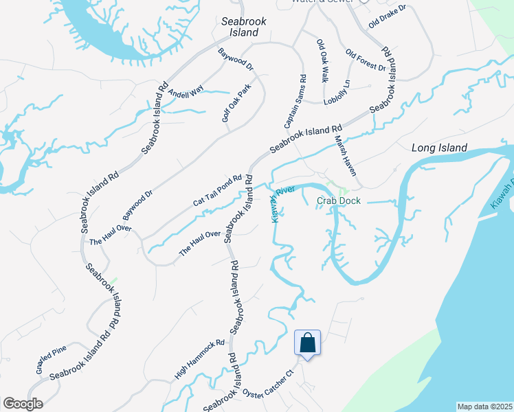 map of restaurants, bars, coffee shops, grocery stores, and more near 3112 Seabrook Island Road in Johns Island