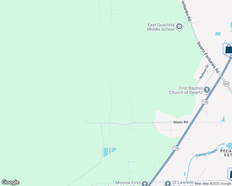 map of restaurants, bars, coffee shops, grocery stores, and more near 126 N Willow Bend in Monroe