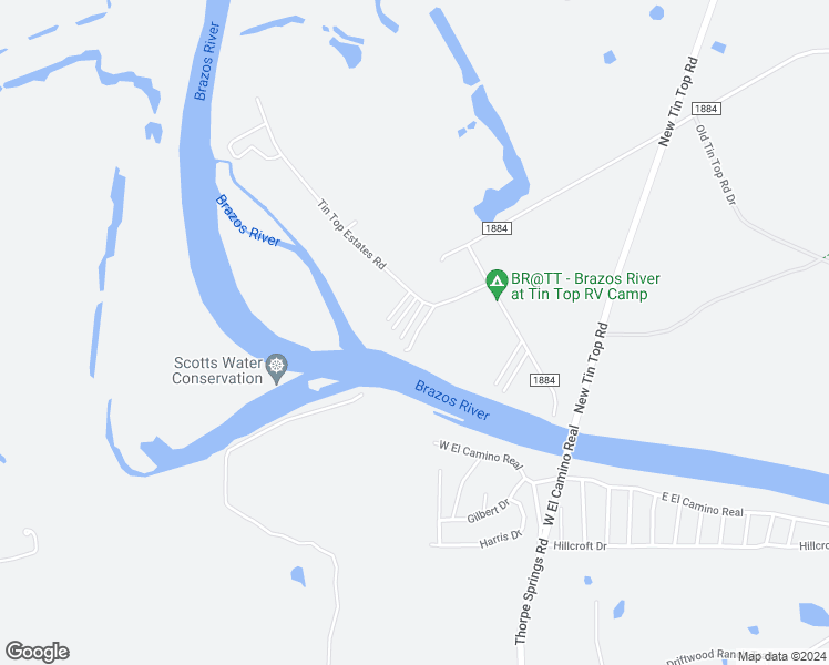 map of restaurants, bars, coffee shops, grocery stores, and more near 203 Tin Top Estates Road in Weatherford