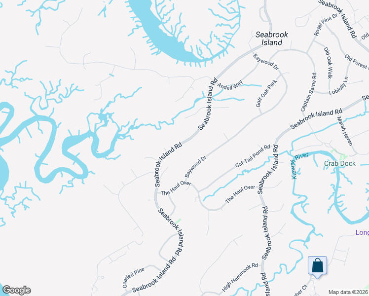 map of restaurants, bars, coffee shops, grocery stores, and more near 2545 Seabrook Island Road in Seabrook Island