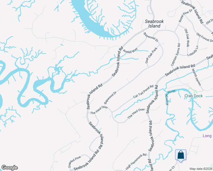 map of restaurants, bars, coffee shops, grocery stores, and more near 2545 Seabrook Island Rd in Seabrook Island