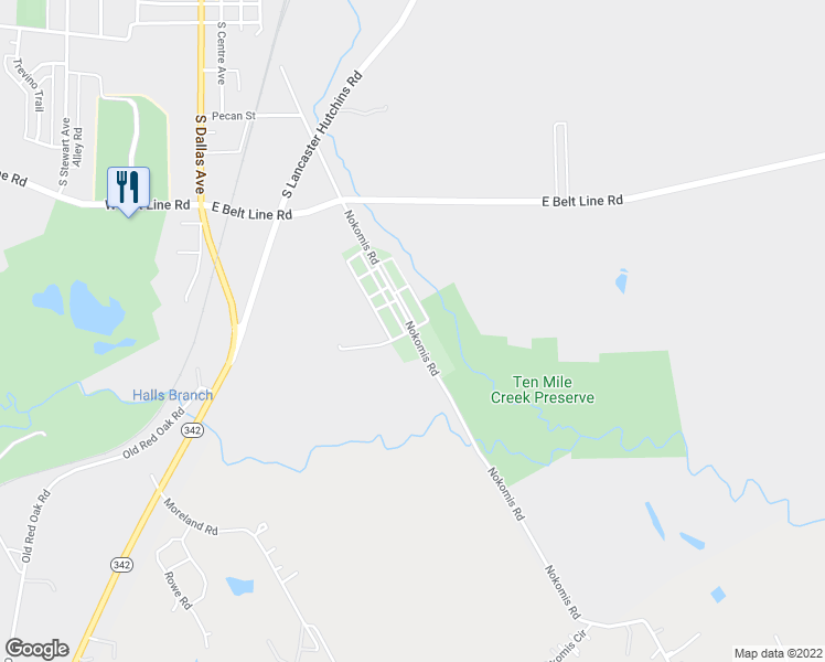 map of restaurants, bars, coffee shops, grocery stores, and more near 895 Nokomis Road in Lancaster