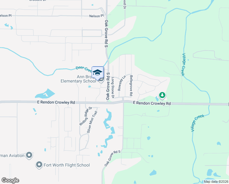 map of restaurants, bars, coffee shops, grocery stores, and more near 12145 Longstone Drive in Burleson